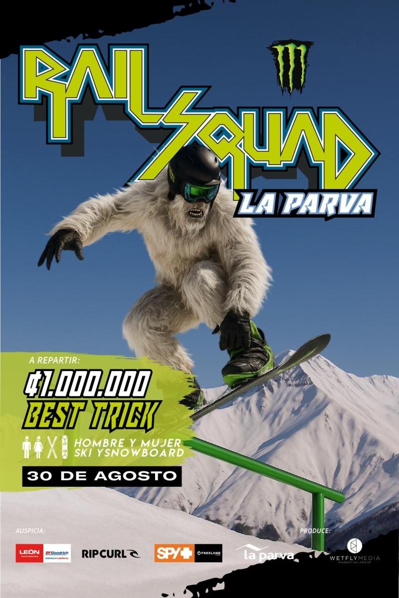 RAIL SQUAD 2025: El evento más adrenalínico del invierno llega a La Parva