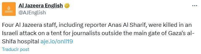 Reporte de Al Jazeera