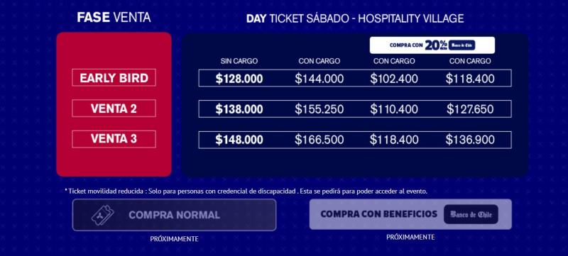 Captura - Tickets para Creamfields Chile 2025