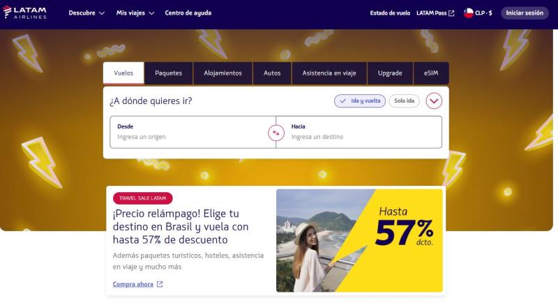 LATAM - Ofertas en Travel Sale