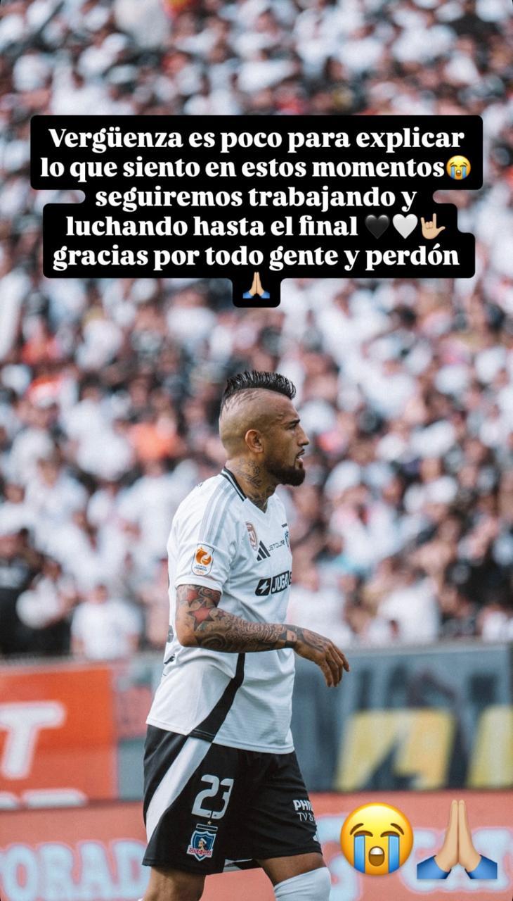 Arturo Vidal reaccionó al Colo-Colo 1-4 UC | Photosport