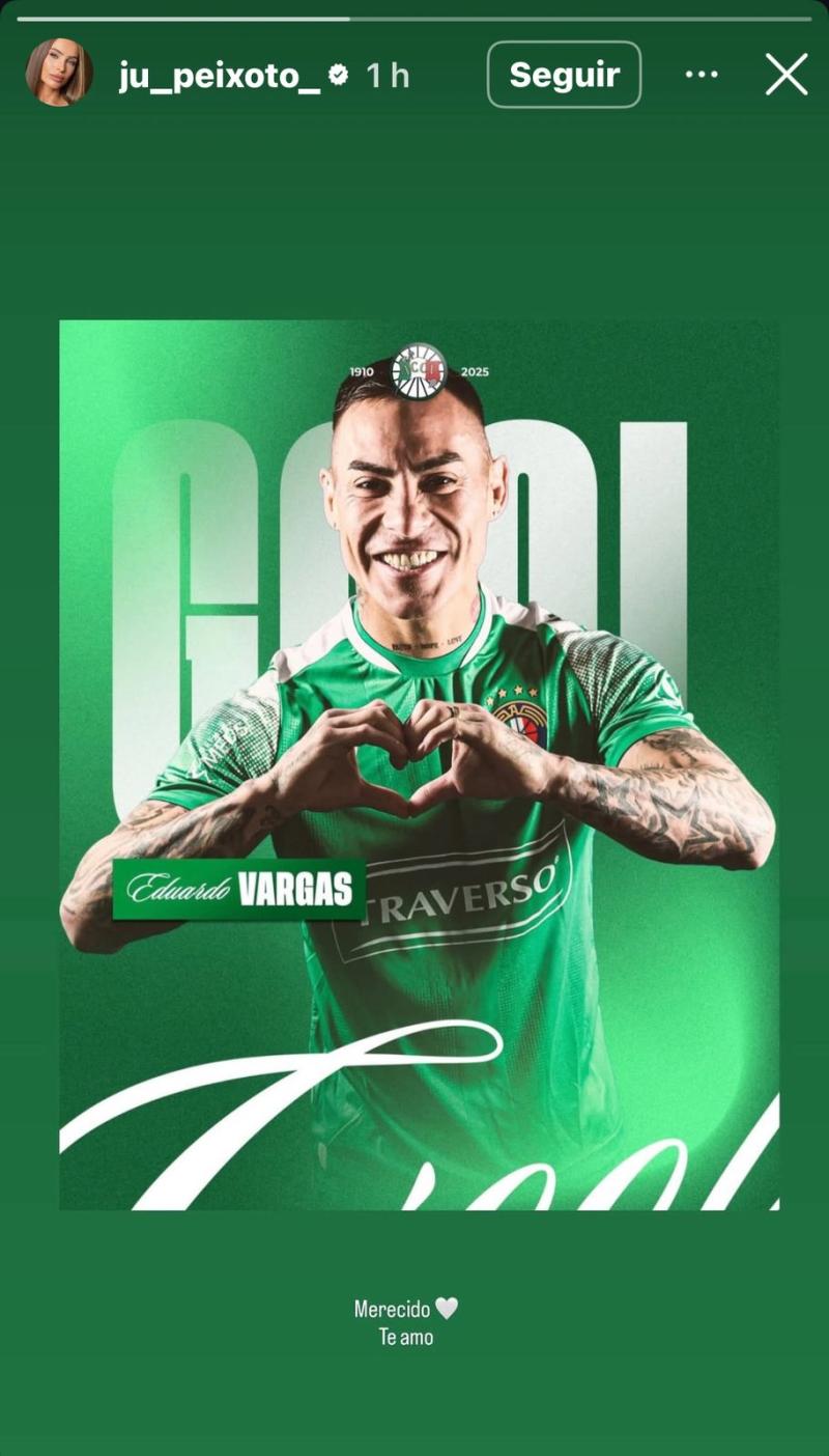 Juliana Peixoto y Eduardo Vargas | Instagram