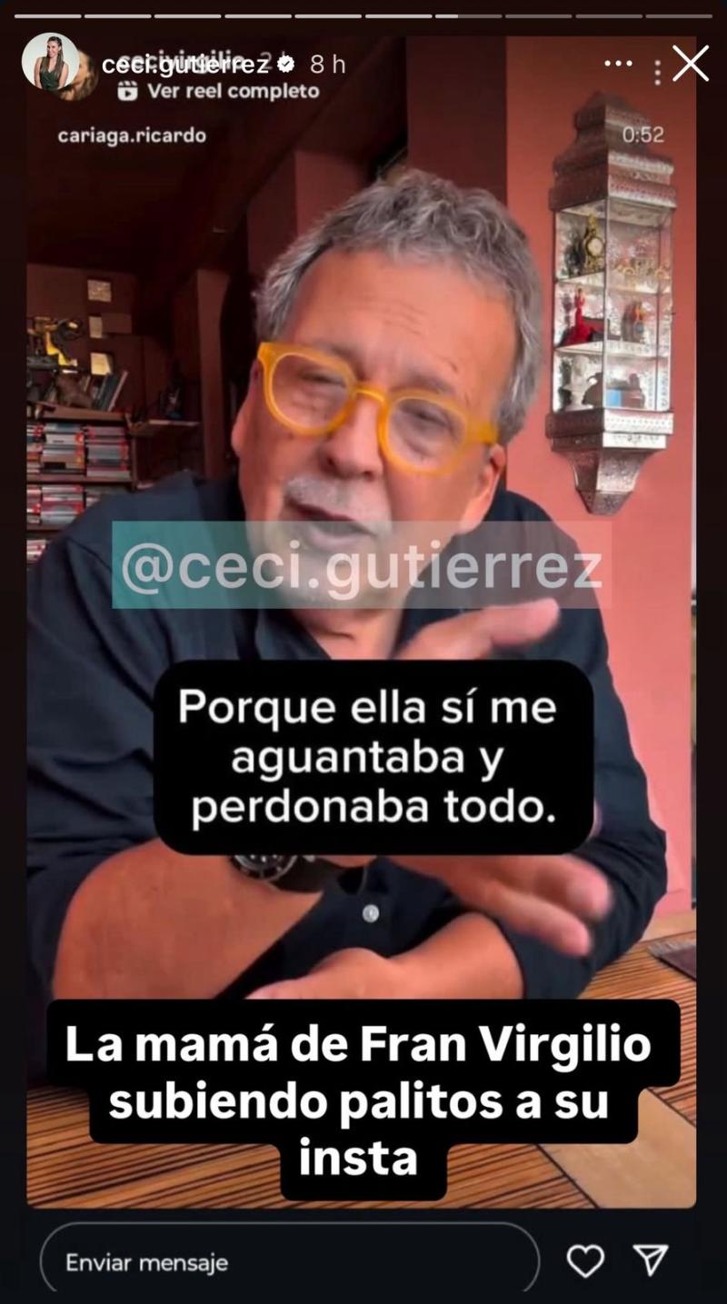 Instagram (@ceci.gutierrez) - Mensaje de la suegra de Karol Lucero