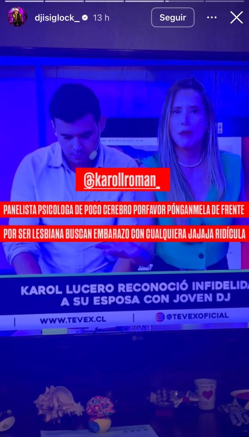 Instagram (DJ Isi Glock) - DJ se defiende por infidelidad a Karol Lucero
