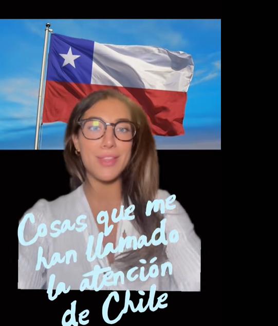 Tiktoker española Lauracongost enumera las cosas que le han sorprendido de Chile