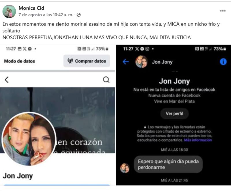 Mató a niña de 12 años y luego de diez años le envió un mensaje desde la cárcel a la mamá de la victima | Facebook