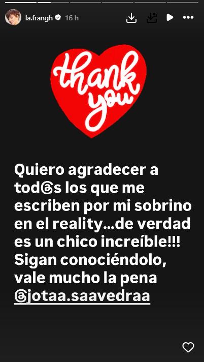 Fran García-Huidobro reacciona a revelación de su sobrino - Redes sociales