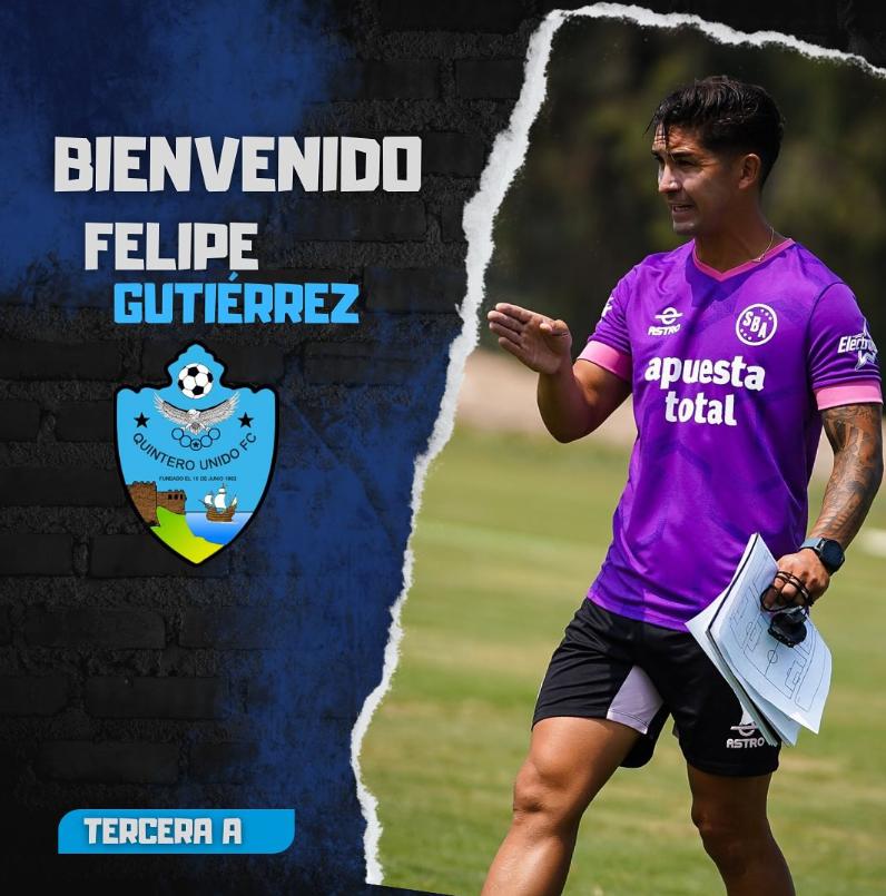 Felipe Gutiérrez presentado en Quintero Unido - Instagram
