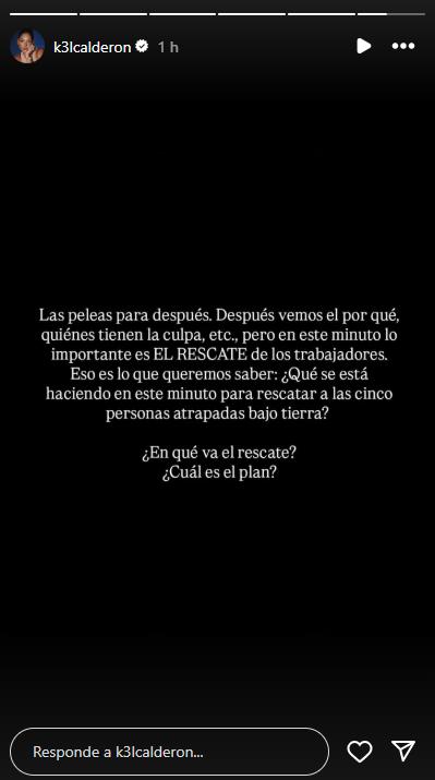 Kel Calderón se pronuncia sobre accidente en El Teniente - Redes sociales