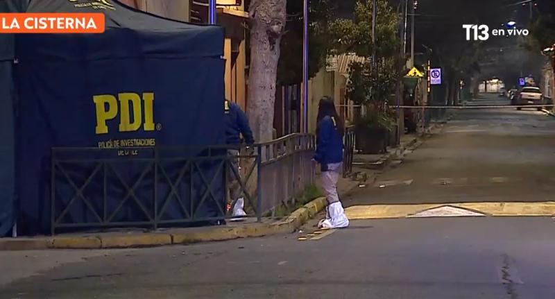 Investigan cadáver encontrado con disparo en la espalda en la vía pública en La Cisterna