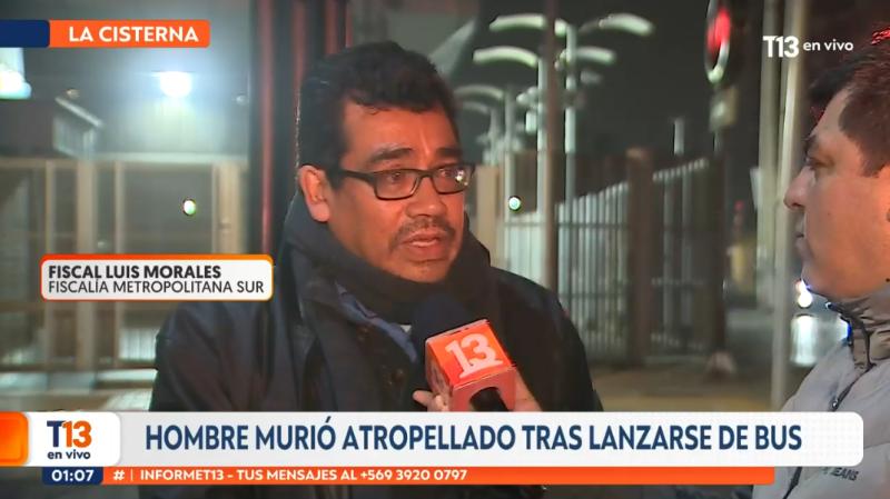 Hombre muere atropellado por bus en La Cisterna: Habría intentado huir tras robar dentro de la micro