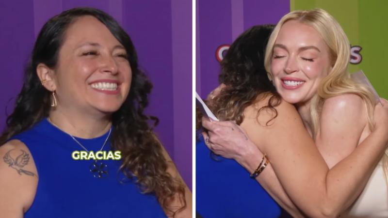 Voz de doblaje de Lindsay Lohan mostró su emoción al conocerla - Redes sociales