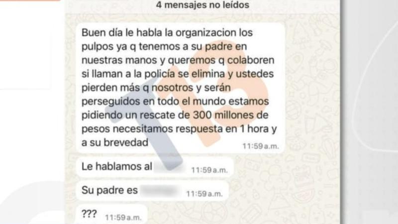 El mensaje de secuestradores a familia de empresario - T13