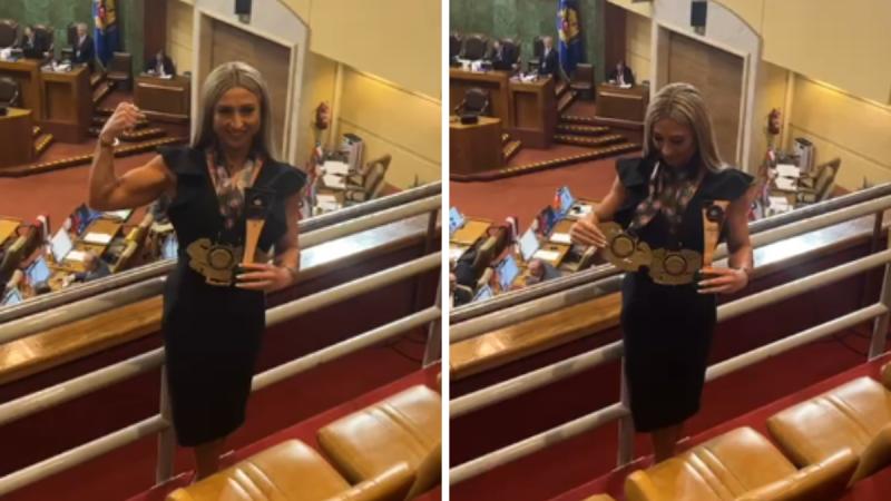 Nicole Moreno recibe reconocimiento en el Congreso - Cedida