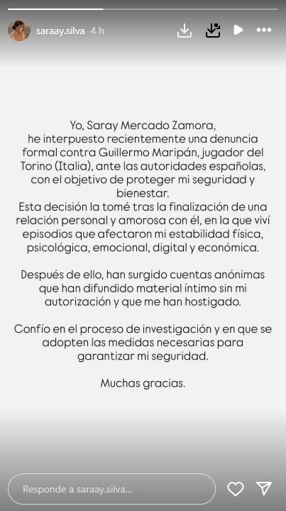 Nueva denuncia contra Guillermo Maripán en España - Instagram