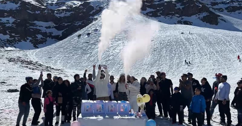 TikTok/mon7es07 - Polémica fiesta de revelación de género en el Embalse El Yeso