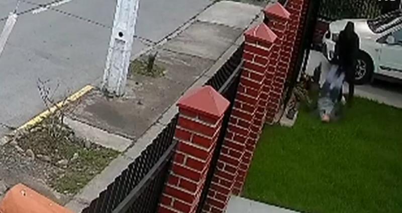 Cedido a T13 - Ataque a vecino de Maipú