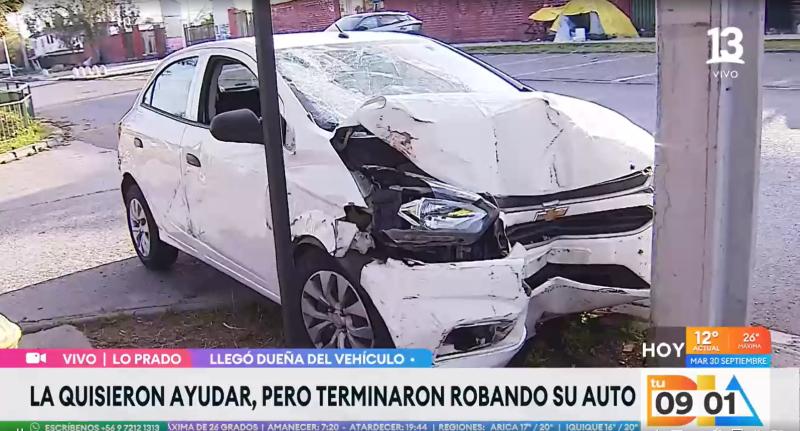 Tu Día - Solidario ladrón ofreció ayuda y terminó robando auto a mujer y su hija