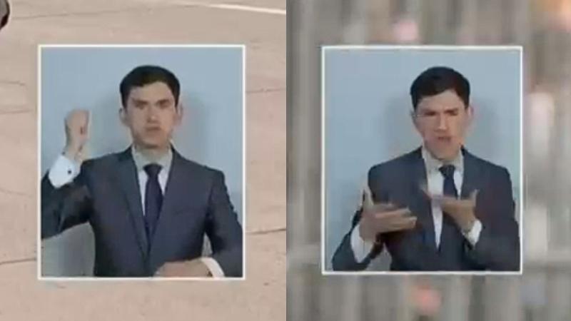 "Dándolo todo": La comentada participación del intérprete de señas en la transmisión de la Parada Militar 2025