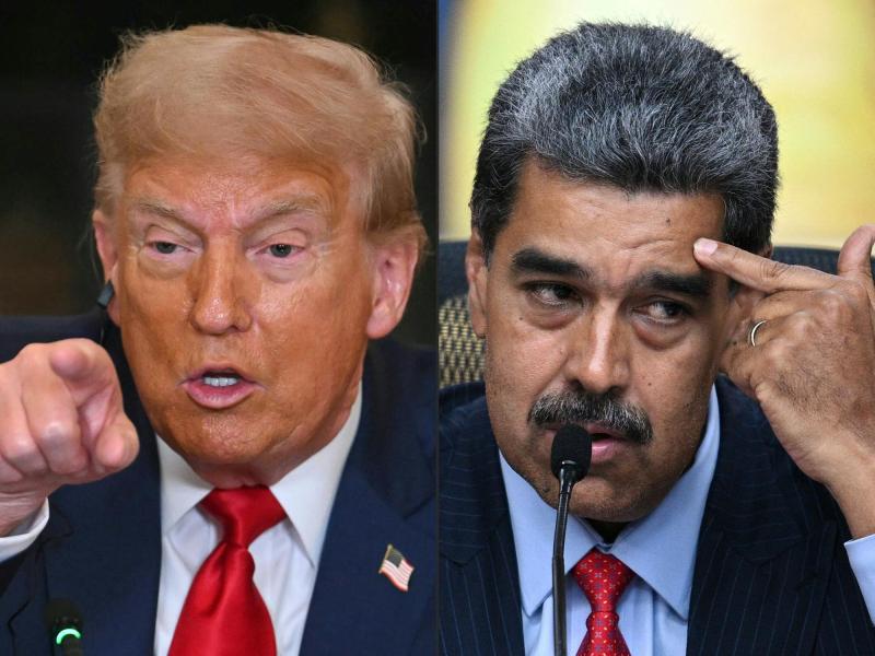 AFP - Donald Trump y Nicolás Maduro