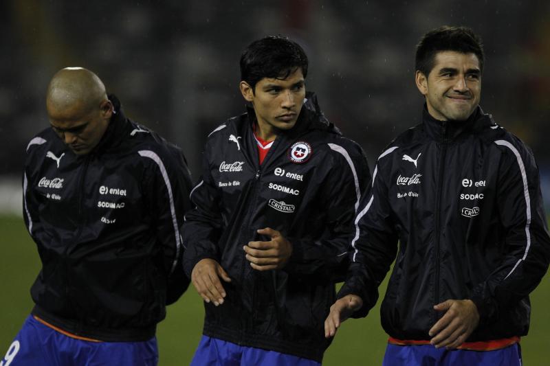 Humberto Suazo, Matías Fernández y Marco Estrada - Agencia UNO