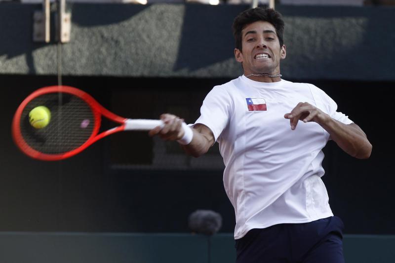 Cristian Garín le ganó a Gil García en Copa Davis | Agencia UNO