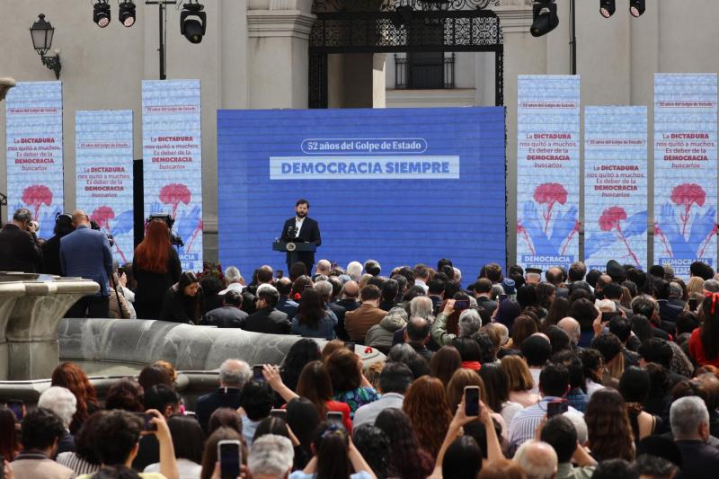 Aton- Boric encabezó conmemoración de los 52 años del Golpe de Estado