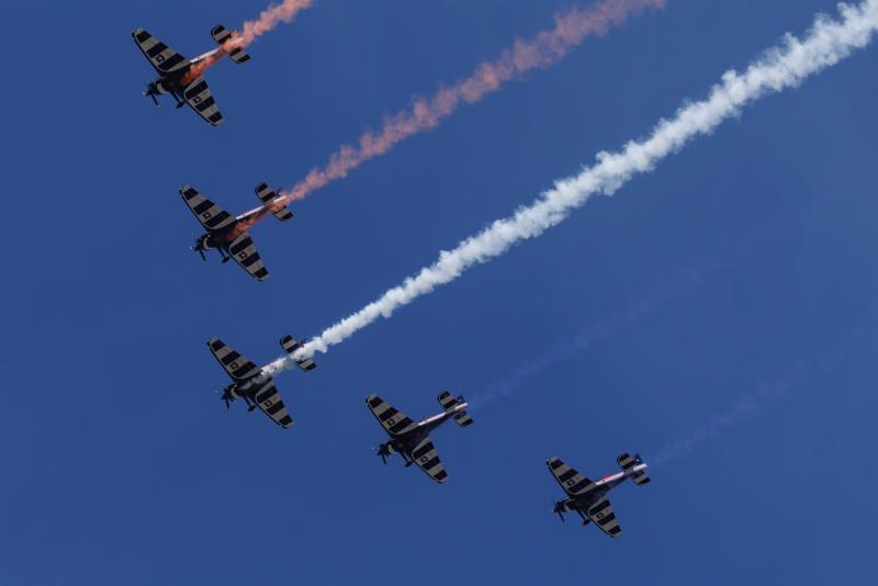 Sobrevuelo de aviones Fach en el ensayo general de la Parada Militar - ATON