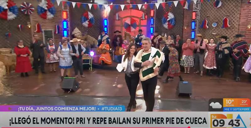 Tu Día - Así fue el primer pie de cueca de Pri y Repe