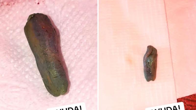 Captura @Diegoaraniswwe - Misterioso objeto apareció en una bebida