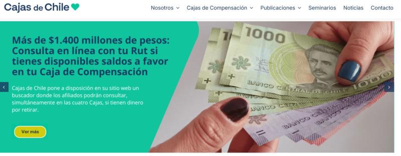 Captura Cajas de Chile - Millones por cobrar en cajas de compensación