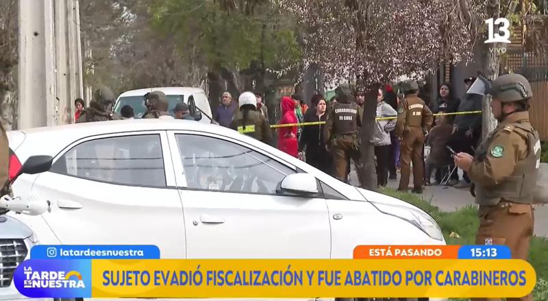 T13 - Un abatido en fiscalización en Estación Central