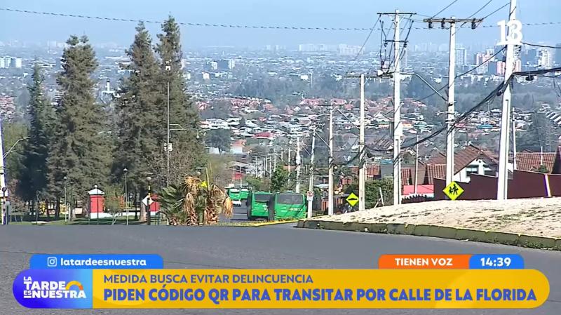 La Tarde es Nuestra - Piden código QR para transitar por calle de La Florida