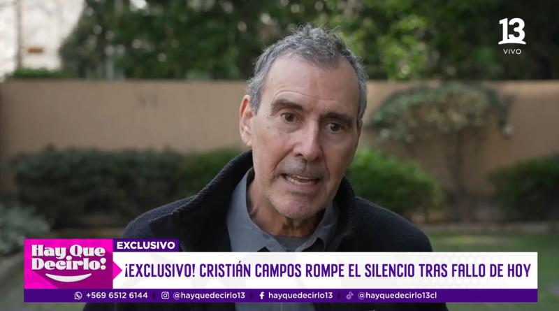 Canal 13 - Cristián Campos en Hay que decirlo