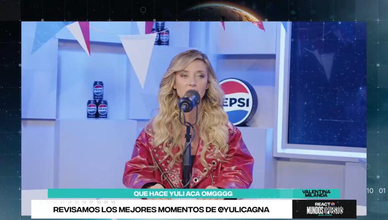 Canal 13 - Yuli Cagna en el react de Mundos Opuestos