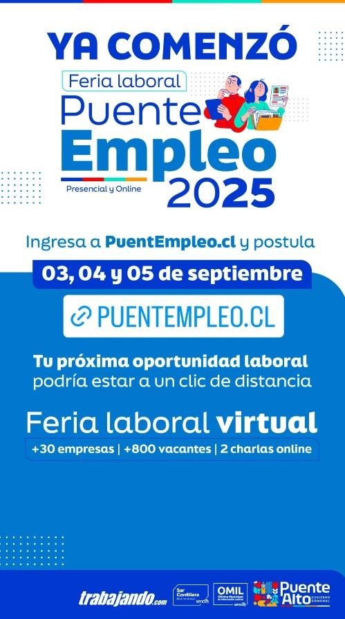 Instagram/mpuentealto - Feria laboral en Puente Alto