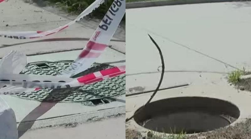 Vecina de Renca cae en cámara subterránea sin tapa: Enel denuncian robo de tapas e infraestructura eléctrica - Captura Teletrece