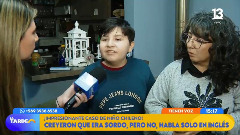 La Tarde es Nuestra - Niño chileno habla sólo inglés sin que nadie le enseñara