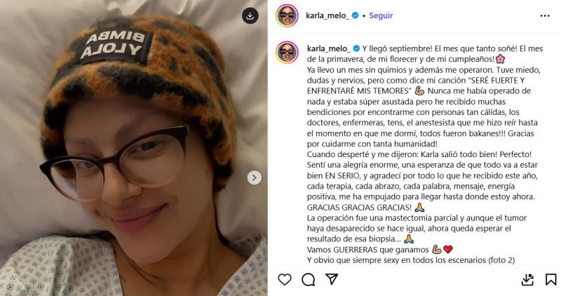 Captura - El mensaje de Karla Melo