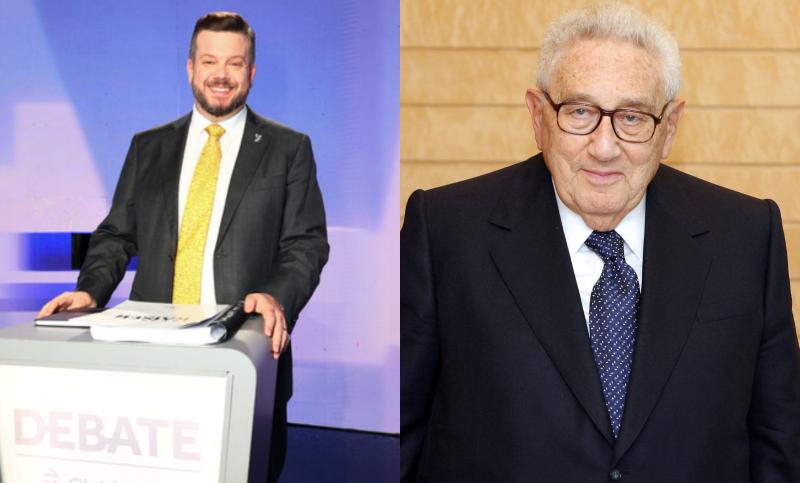 Aton / AFP: Johannes Kaiser y Henry Kissinger