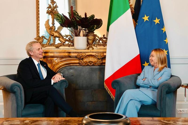 Kast y Meloni en Roma