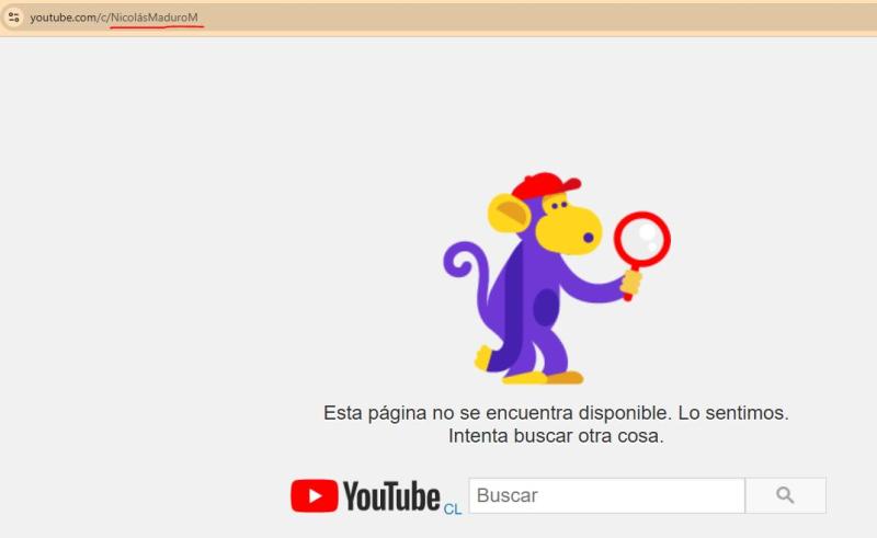 Canal de Nicolás Maduro en YouTube - Captura de pantalla