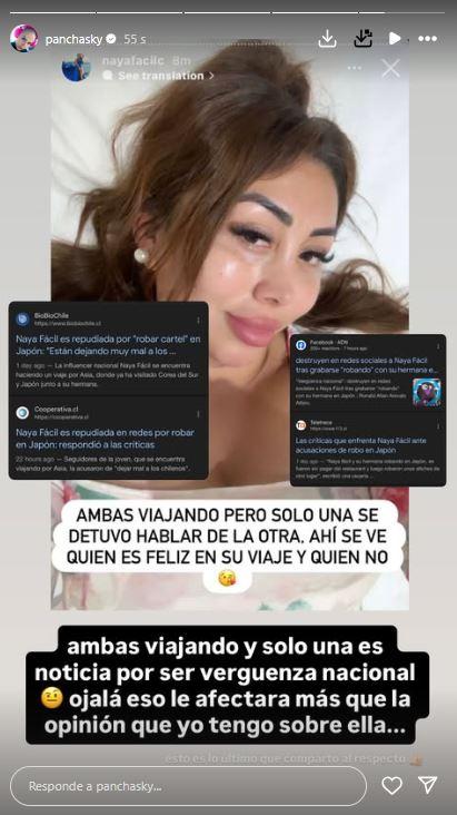 Instagram - Polémica entre Pancha Sky y Naya Fácil