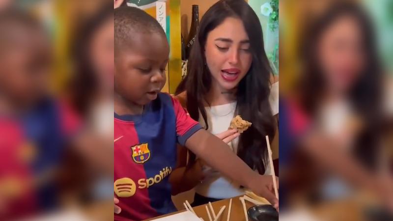 Redes sociales - Nicki Nicole y el hermano de Lamine Yamal