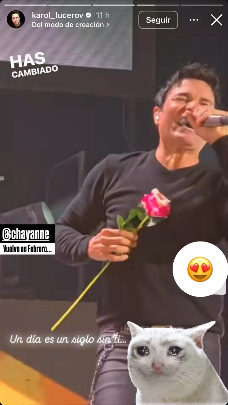 Instagram - Karol Lucero en el concierto de Chayanne