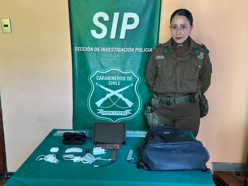 Detienen a sujeto que robó a su abogado en plena audiencia en Temuco (Gentileza