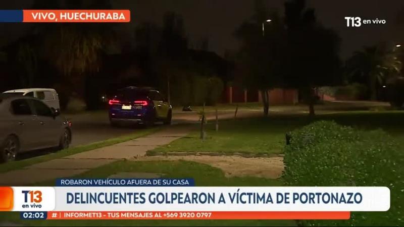 Golpean a víctima de violento portonazo en Huechuraba