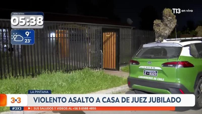 Robo en casa de exjuez en La Pintana