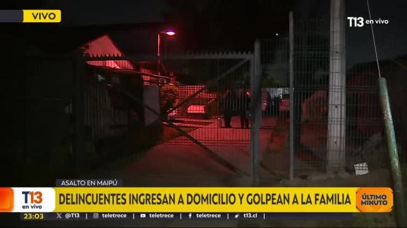 Delincuentes golpean a persona con discapacidad en robo a vivienda en Maipú