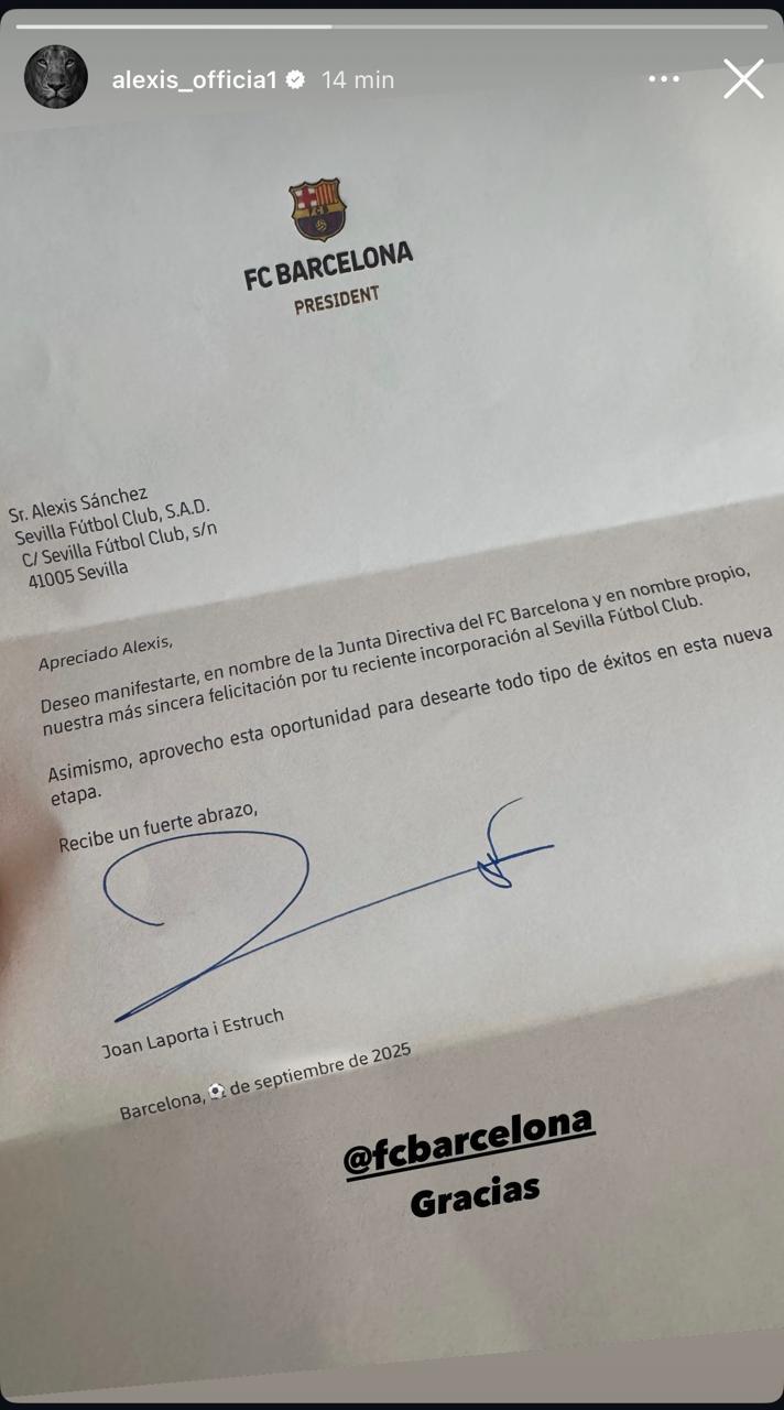 Carta de Barcelona a Alexis